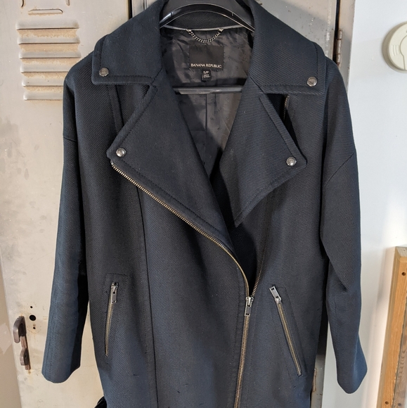 Banana Republic cocoon moto jacket - Picture 2 of 6